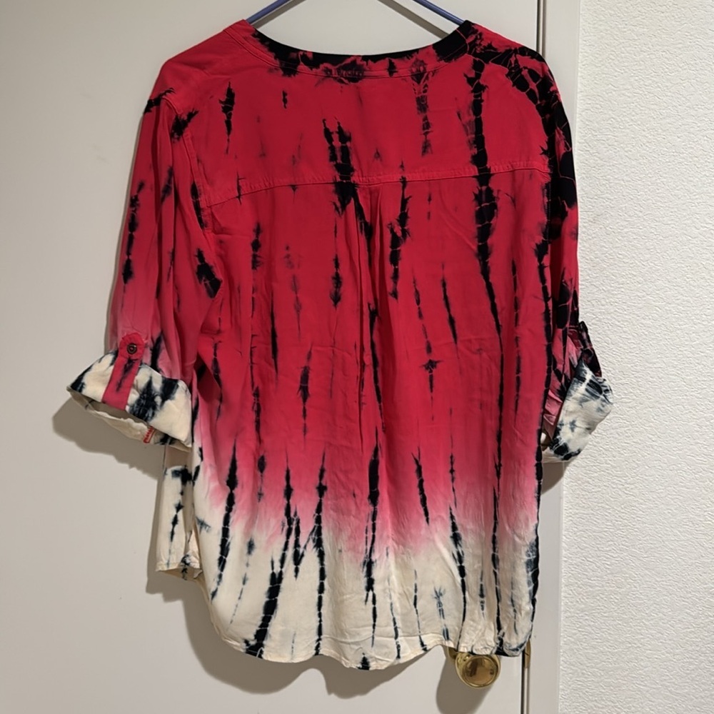 Torrid Stylish Women's Tie-Dye Tunic top size 1(14/16) - Picture 5 of 10